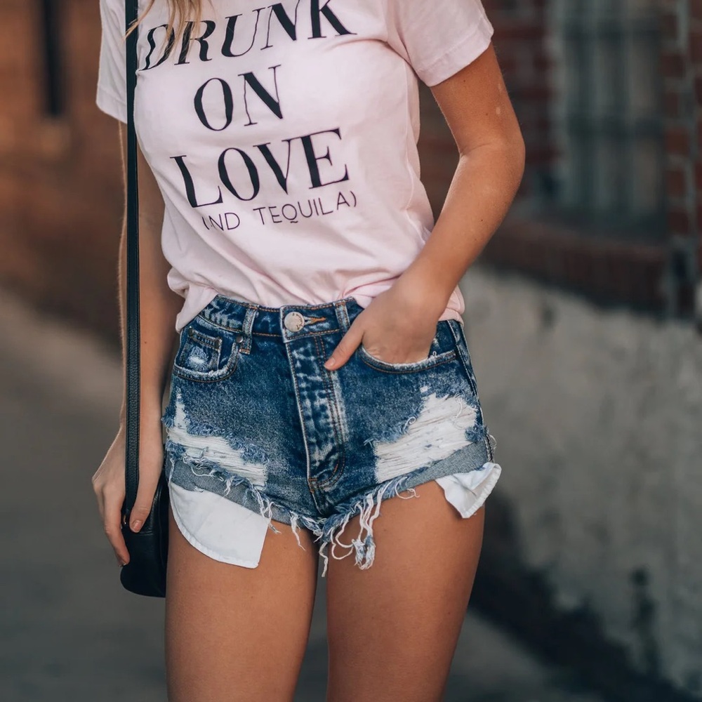 Southern alternative daisy dukes denim shorts